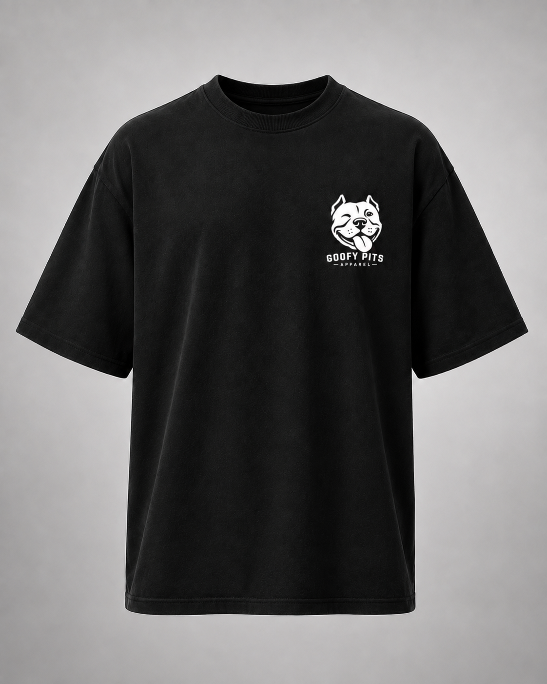 Snack Supervisor heavyweight tee, full-back pitbull Quality Check graphic